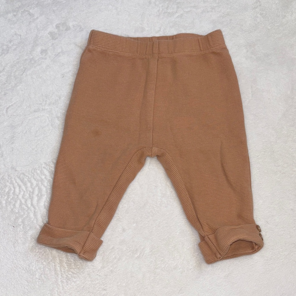 (3 for $10) rococo 9 month Cozy Brown Baby Pants 100% cotton gender neutral